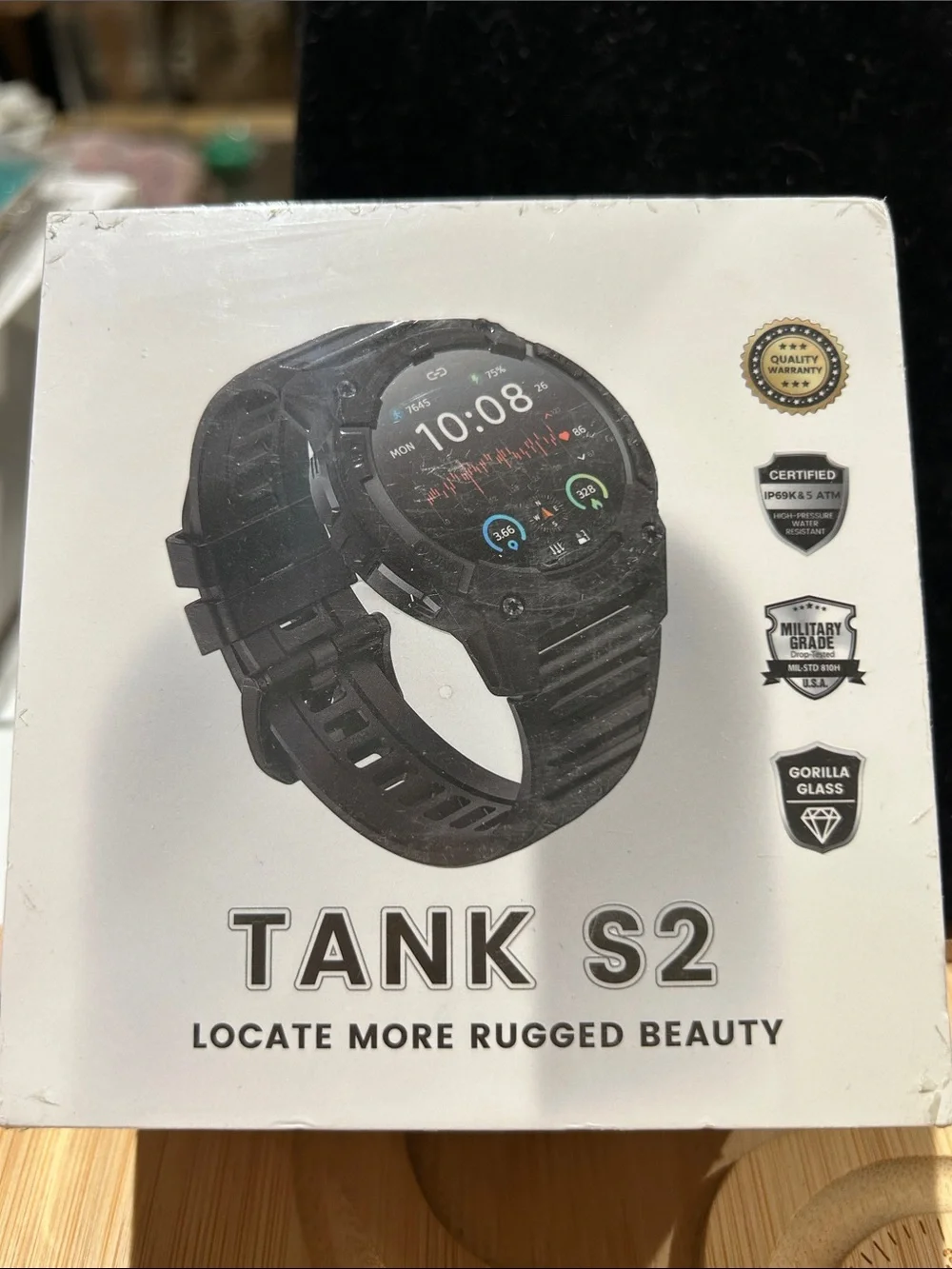 Kospet Military grade Smartwatch sealed brand new- Black